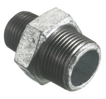 Brystnippel galvaniseret 1" x 3/4"